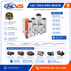 Lọc tách dầu Busch V532 140 153 - Ảnh 3