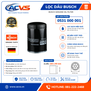 Lọc dầu Busch 0531 000 001