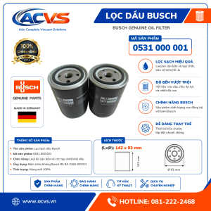 Lọc dầu Busch 0531 000 001 - Ảnh 4