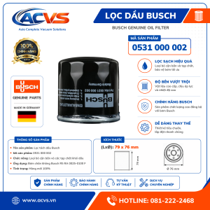 Lọc dầu Busch 0531 000 002