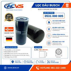 Lọc dầu Busch 0531 000 005 - Ảnh 5