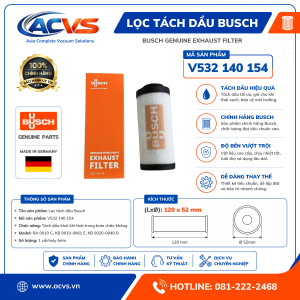Lọc tách dầu Busch V532 140 154