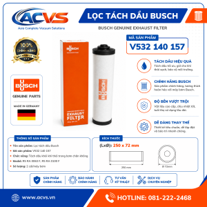 Lọc tách dầu Busch V532 140 157