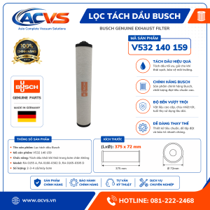 Lọc tách dầu Busch V532 140 159 - Ảnh 4