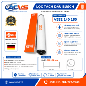 Lọc tách dầu Busch V532 140 160